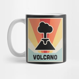 Vintage Science Geology VOLCANO Poster Mug